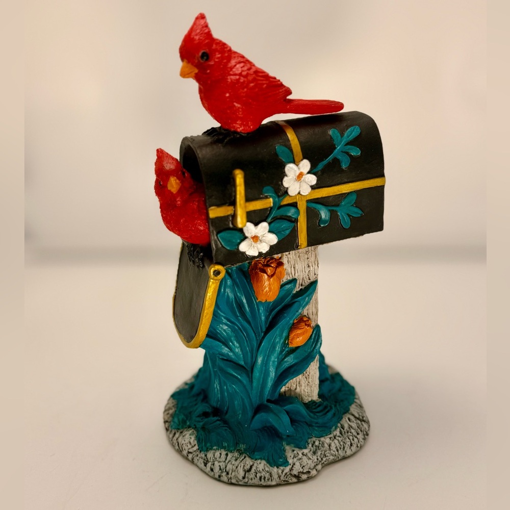 Cardinal Mailbox Figurine
